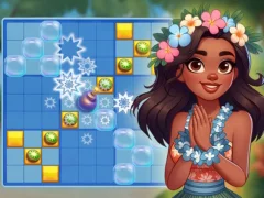 Гульня Block Puzzle Tropical Story онлайн