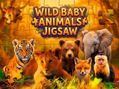 Гульня Wild Baby Animals Jigsaw онлайн