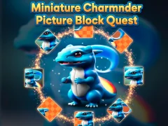 Гульня Miniature Charmander Picture Block Quest онлайн