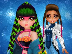 Гульня Cyberpunk Hairstyle 2200 онлайн