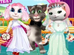 Гульня White Kittens Bride Contest онлайн