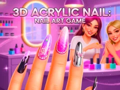 Гульня 3D Acrylic Nail: Nail Art Game онлайн
