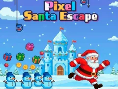 Гульня Pixel Santa Escape онлайн