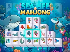 Гульня Sea life mahjong онлайн