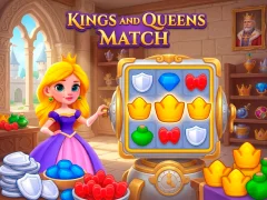 Гульня Kings and Queens Match онлайн