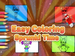 Гульня Easy Coloring Sprunki Time онлайн