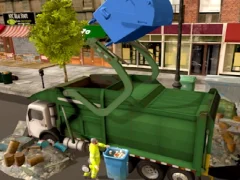 Гульня Town Clean Garbage Truck онлайн