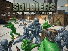 Гульня Soldiers - Capture and Control онлайн