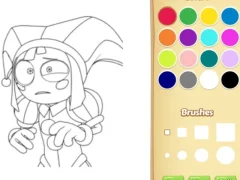 Гульня Pomni Coloring Book For Kids онлайн