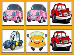Гульня Funny Cars Memory онлайн