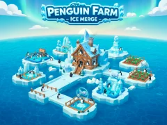 Гульня Penguin Farm - Ice Merge онлайн