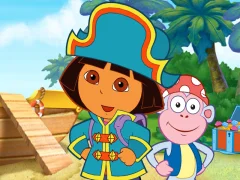 Гульня Dora The explorer Dora's Pirate Boat Treasure Hunt онлайн