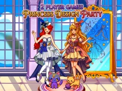 Гульня 2 Player Games Princess Design Party онлайн