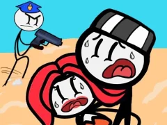 Гульня Stickman Jailbreak Story онлайн