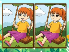 Гульня Spring Trails Spot The Diffs онлайн
