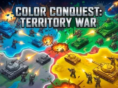 Гульня Color Conquest: Territory War онлайн