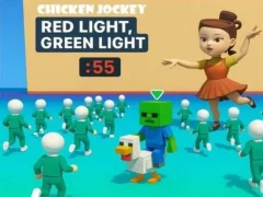 Гульня Chicken Jockey: Red Light Green Light онлайн