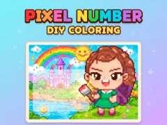 Гульня Pixel Number  DIY Coloring онлайн