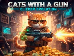 Гульня Cats with a Gun Clicker Evolution онлайн
