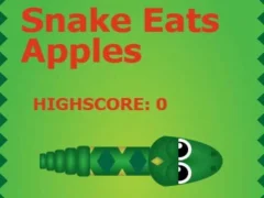 Гульня Snake Eats Apples онлайн