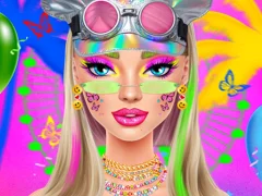 Гульня Festival Vibes Makeup онлайн