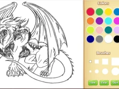 Гульня Dragon Chimera Coloring Book онлайн