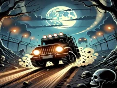 Гульня Racing Car Destroying Zombie онлайн