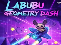 Гульня Labubu Geometry Dash онлайн