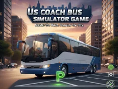 Гульня US Coach Bus Simulator Game онлайн