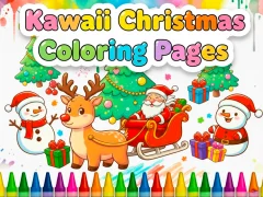 Гульня Kawaii Christmas Coloring Pages онлайн