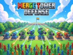 Гульня Merge Tower Defense онлайн