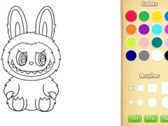 Гульня Labubu Coloring Book онлайн