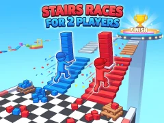 Гульня Stairs Races For 2 Players онлайн
