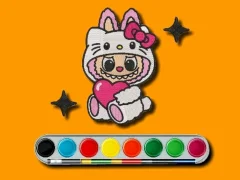 Гульня Labubu Coloring Adventure онлайн