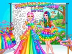 Гульня Princess Rainbow Look онлайн