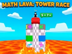 Гульня Math Lava: Tower Race онлайн