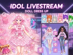 Гульня Idol Livestream: Doll Dress Up онлайн