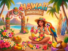 Гульня Hawaii Match 3 онлайн