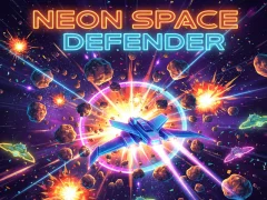 Гульня Neon Space Defender онлайн