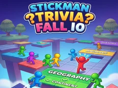 Гульня Stickman Trivia Fall IO онлайн