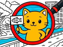 Гульня Find The Cat Cat Search онлайн
