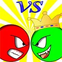 Гульня Red ball vs green king онлайн
