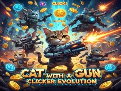 Гульня Cat with a Gun Clicker Evolution онлайн