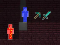 Гульня Fire Steve and Water Alex онлайн