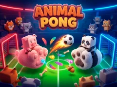 Гульня Animal Paws Pong онлайн