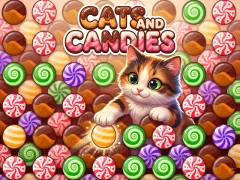 Гульня Cats and Candies онлайн