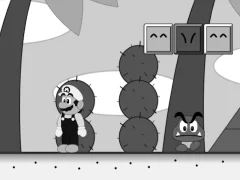 Гульня Super Mario Land Within Scratch онлайн