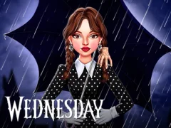 Гульня Celebrity Wednesday Addams Style онлайн