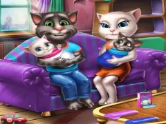 Гульня Angela Twins Family Day онлайн