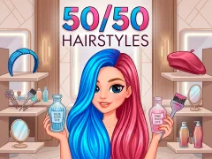 Гульня 50/50 Hairstyles онлайн